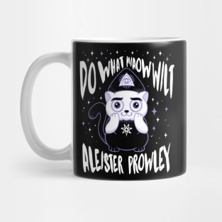 Aleister Prowley - Creepy Cute Occult Cat - Do What Miaow Wilt Mug